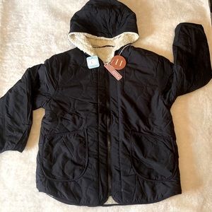 NWT LOVE TREE Plush Sherpa Lined Coat